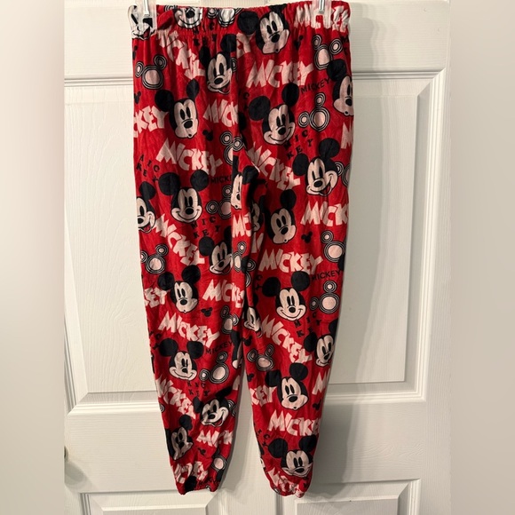 Disney Mickey Mouse Pajama Pants with elastic waist Red black & white Size XS - Picture 5 of 8